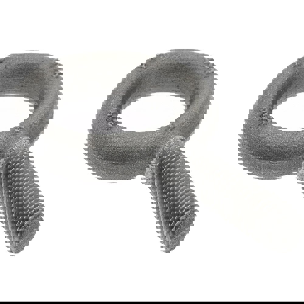 Fixed Lifting Eye Bolt: Without Shoulder, 900 lb Capacity, 5/16-18 Thread, Grade 1030 Steel